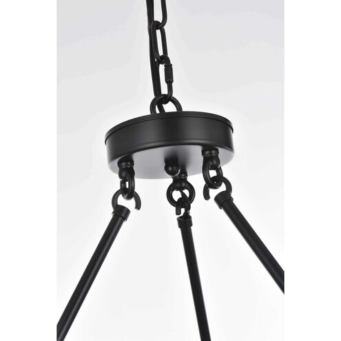 Cadence 9 Light 32 inch Black Chandelier Ceiling Light