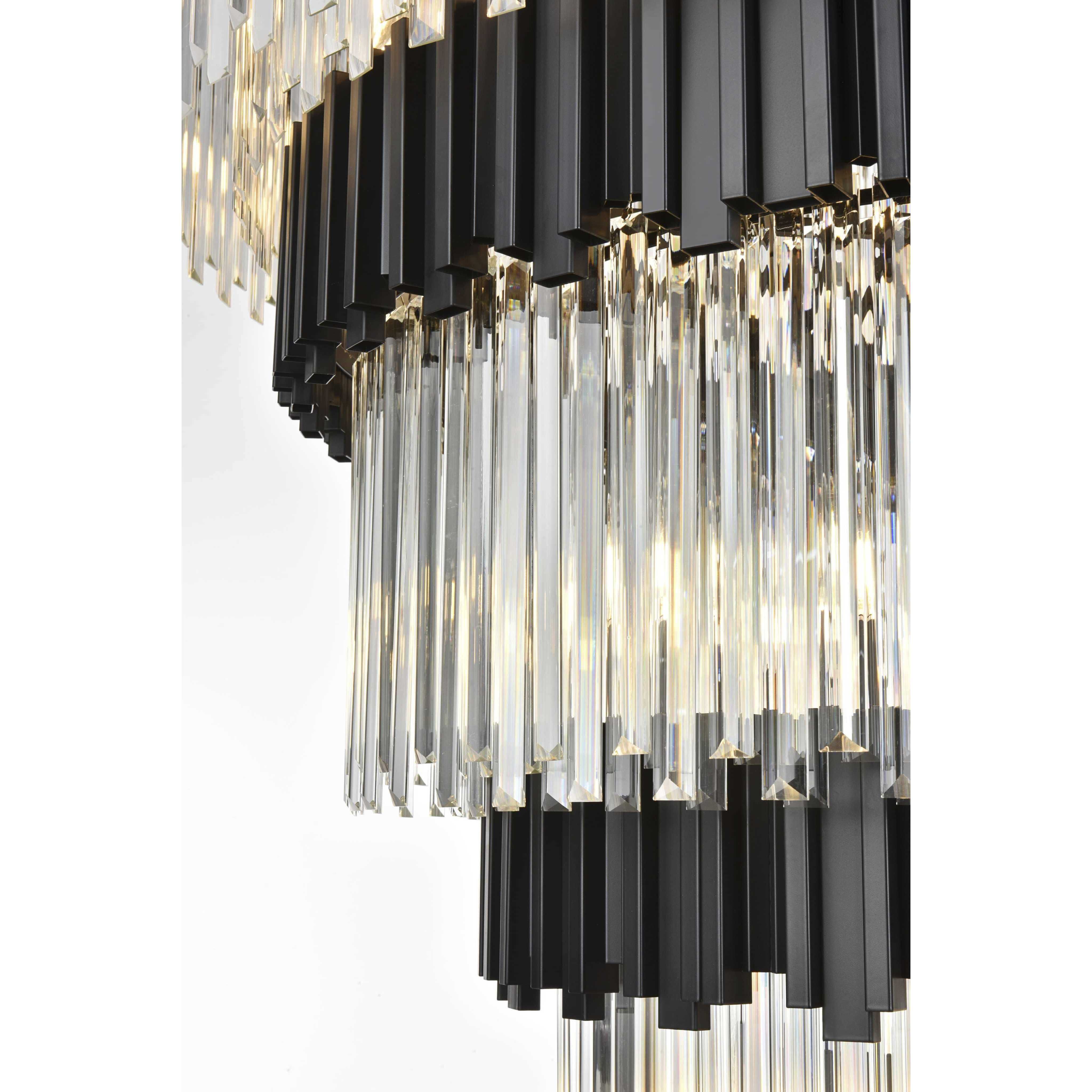 Willow 43 Light 59 inch Black Chandelier Ceiling Light