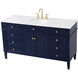 Park Avenue 60 X 22 X 35 inch Blue Vanity Sink Set
