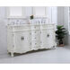 Danville 60 X 21 X 36 inch Antique White Vanity Sink Set
