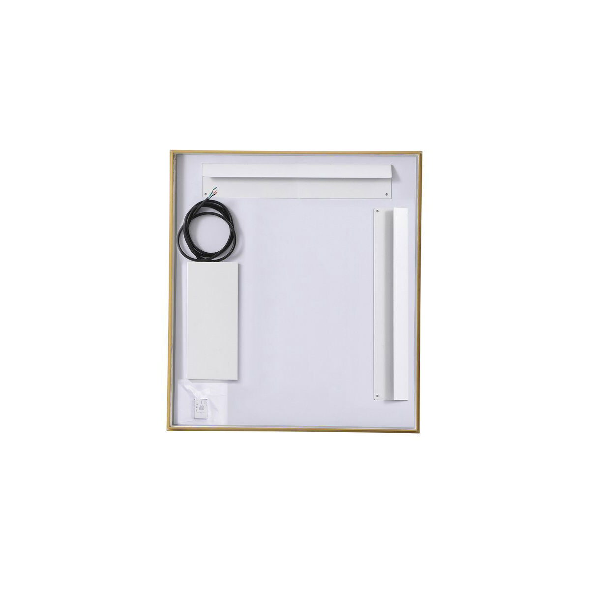 Pier 36 X 24 inch Brass LED Mirror