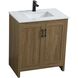 Finnley 30 X 34 inch Walnut Brown Bathroom Vanity Cabinet