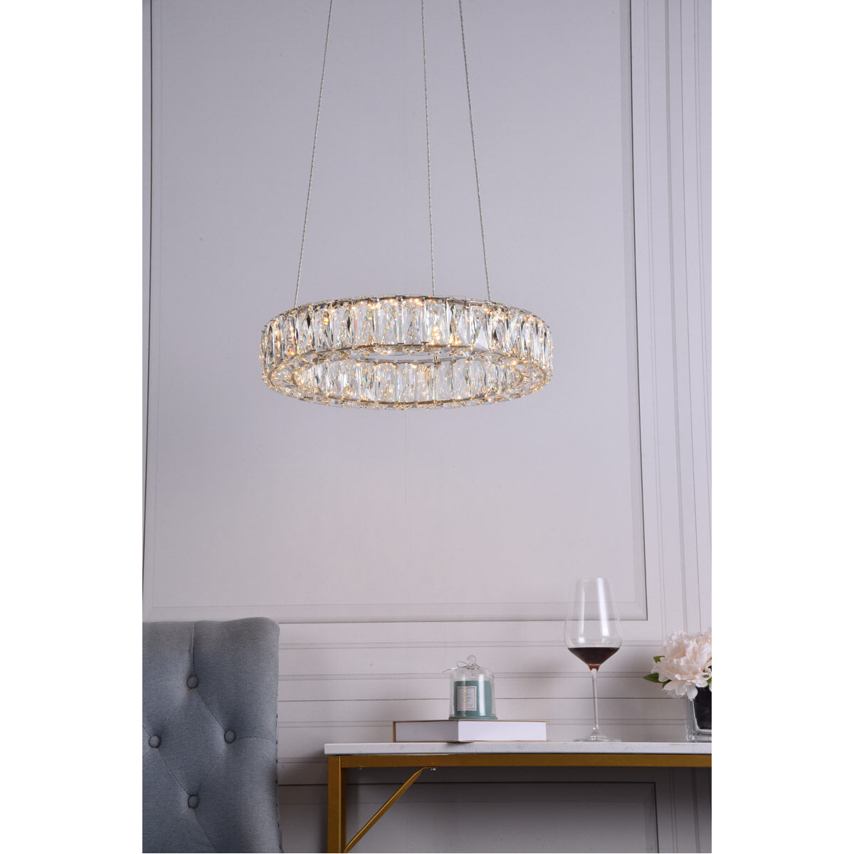Monroe 17.7 inch Gold Pendant Ceiling Light