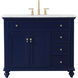 Otto 42 X 21 X 35 inch Blue Vanity Sink Set