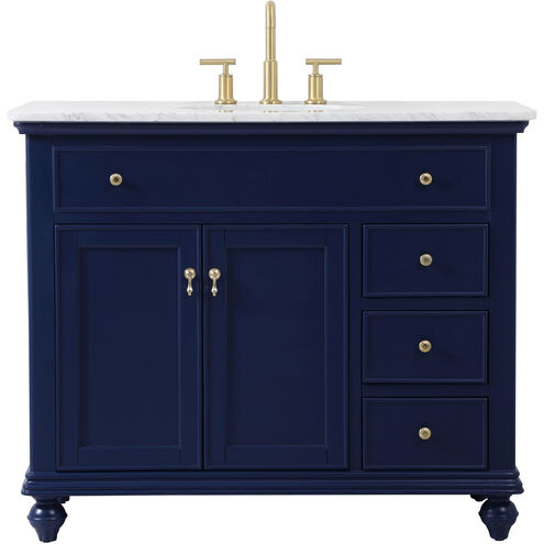 Otto 42 X 21 X 35 inch Blue Vanity Sink Set