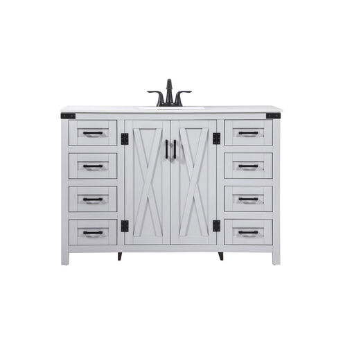 Grant 48 X 19 X 34 inch Grey Vanity Sink Set