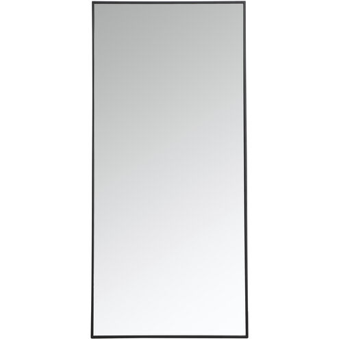 Monet 60 X 30 inch Black Wall Mirror