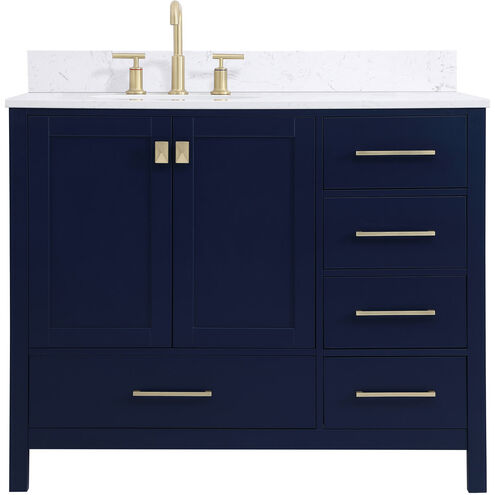 Irene 42 X 22 X 34 inch Blue Vanity Sink Set