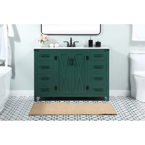 Grant 48 X 19 X 34 inch Green Vanity Sink Set