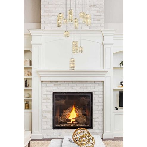 Aston 12 Light 28 inch Chrome Pendant Ceiling Light