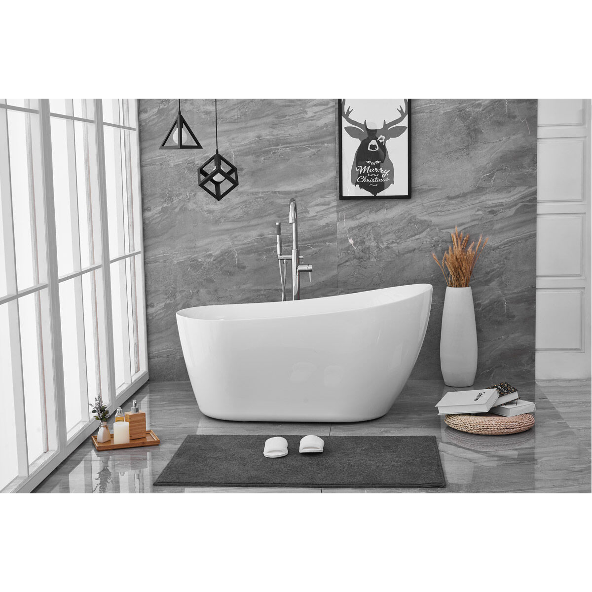 Chantal Glossy White Bathtub