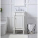 Lexington 19 X 18 X 35 inch Antique White Vanity Sink Set 