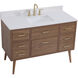 Boise 42 X 22 X 34 inch Walnut Brown Vanity Sink Set