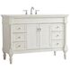 Lexington 48 X 21.5 X 35 inch Antique White Vanity Sink Set
