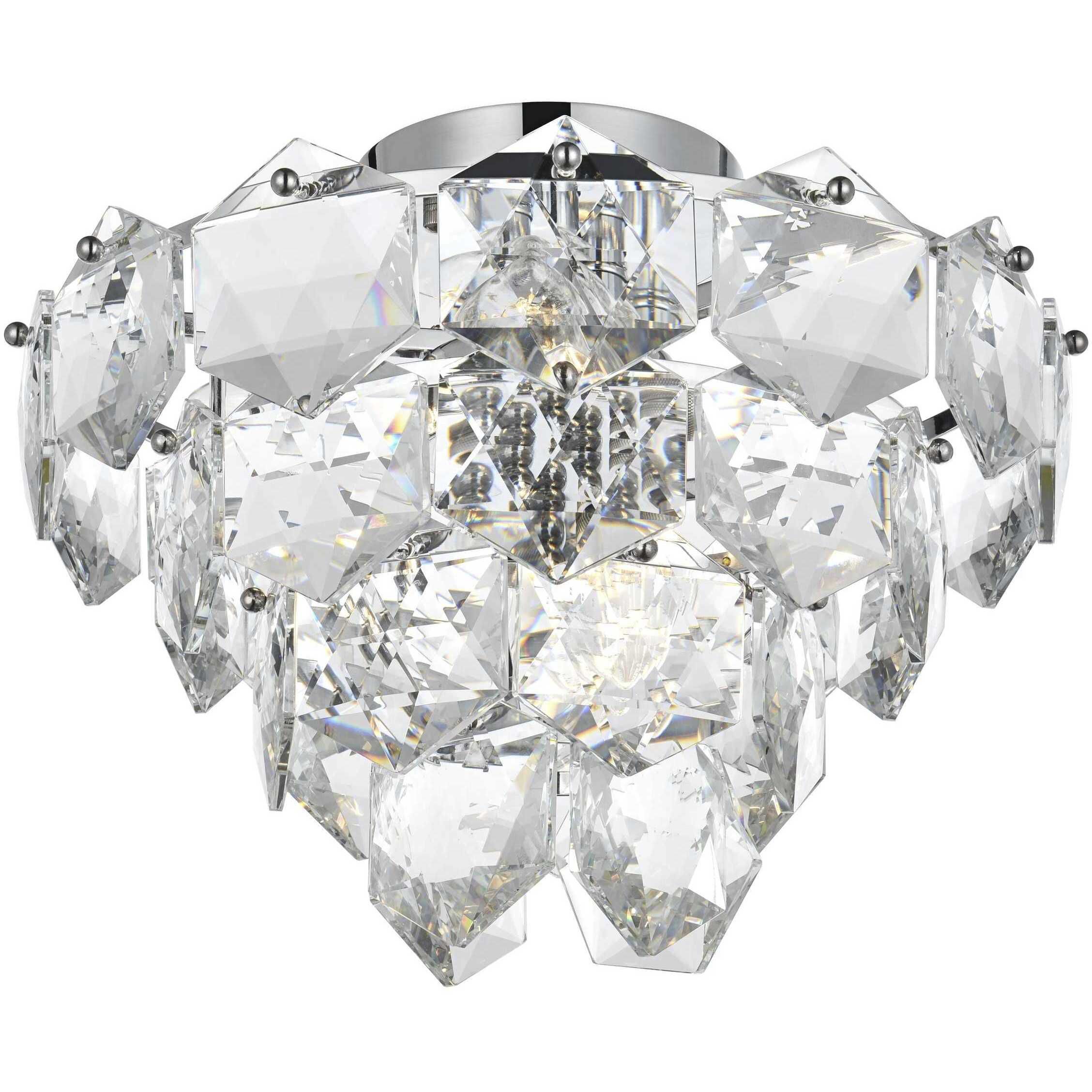 Adaline 6 Light 16 inch Chrome Flush Mount Ceiling Light