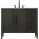 Blakely 42 X 34 inch Chocolate Oak Bathroom Vanity Cabinet