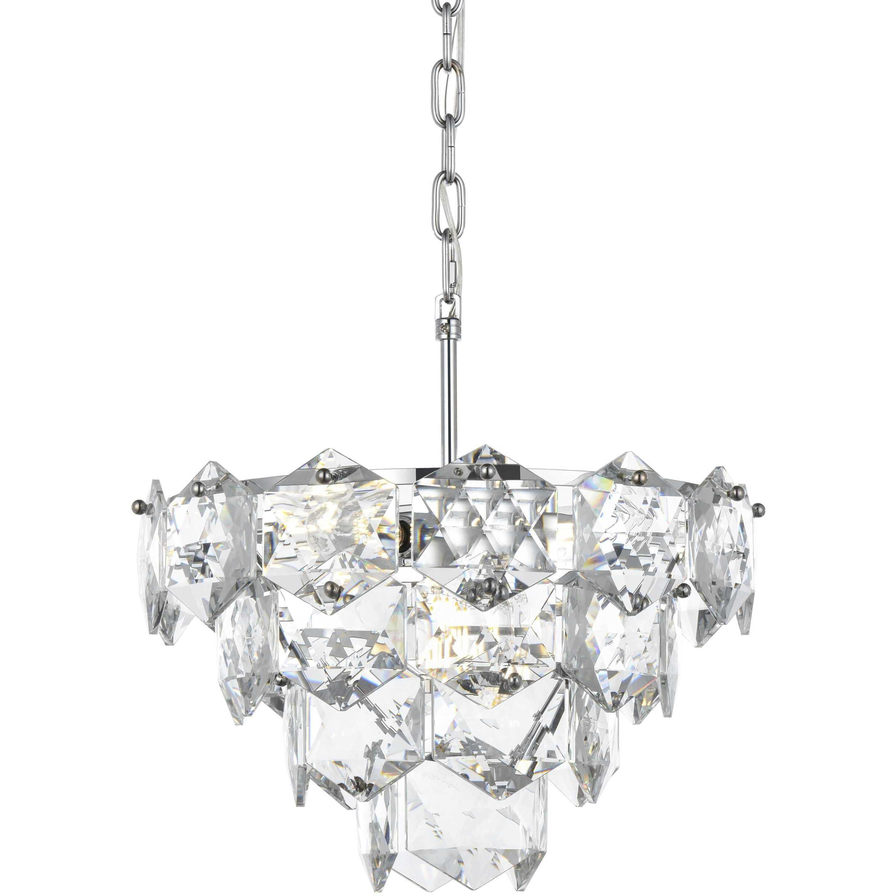 Adaline 6 Light 16 inch Chrome Chandelier Ceiling Light