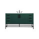 Eugene 60 X 22 X 34 inch Green Vanity Sink Set