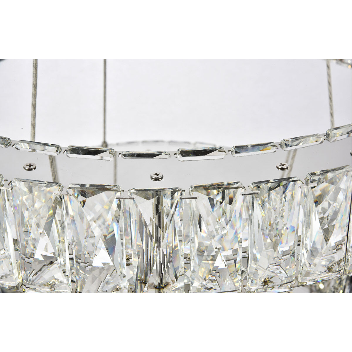 Monroe LED 23.6 inch Chrome Chandelier Ceiling Light