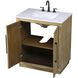 Chase 30 X 34 inch Linen Oak Bathroom Vanity Cabinet