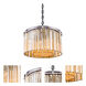 Sydney 8 Light 26 inch Polished Nickel Pendant Ceiling Light in Golden Teak, Urban Classic