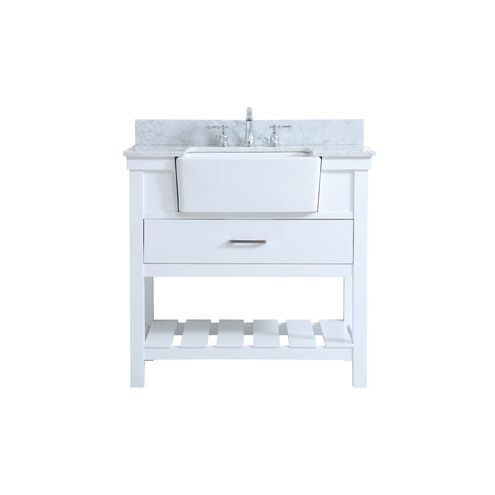 Clement 36 X 22 X 34 inch White Bathroom Vanity Cabinet