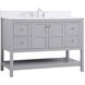 Theo 48 X 22 X 34 inch Gray Vanity Sink Set