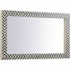 Colette 40 X 24 inch Chevron Wall Mirror