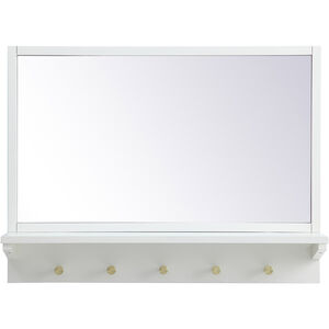 Elle 28 X 21 inch White Wall Mirror