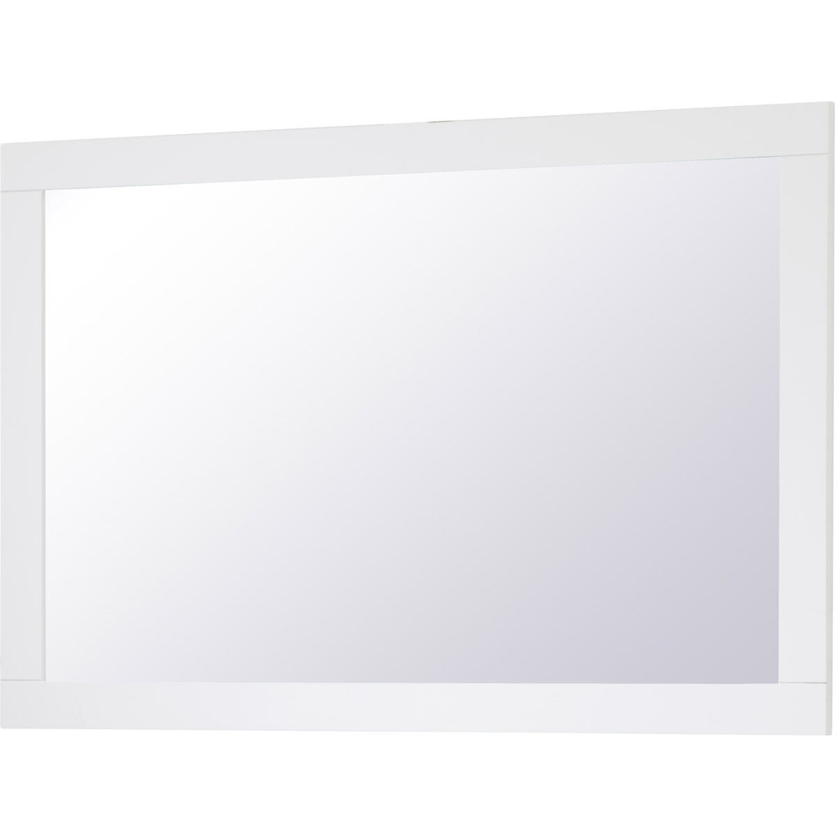 Aqua 36 X 24 inch White Wall Mirror