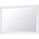 Aqua 36 X 24 inch White Wall Mirror