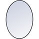 Eternity 34 X 24 inch Black Wall Mirror