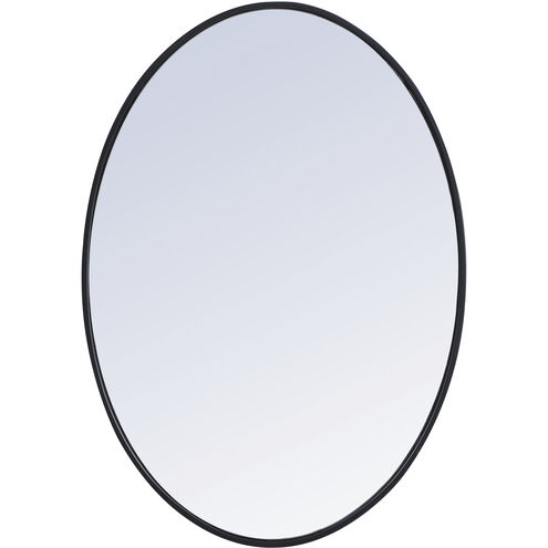 Eternity 34 X 24 inch Black Wall Mirror