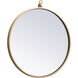 Eternity 18 X 18 inch Brass Wall Mirror