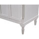 Lexington 60 X 21 X 35 inch Antique White with White Marble Vanity Set