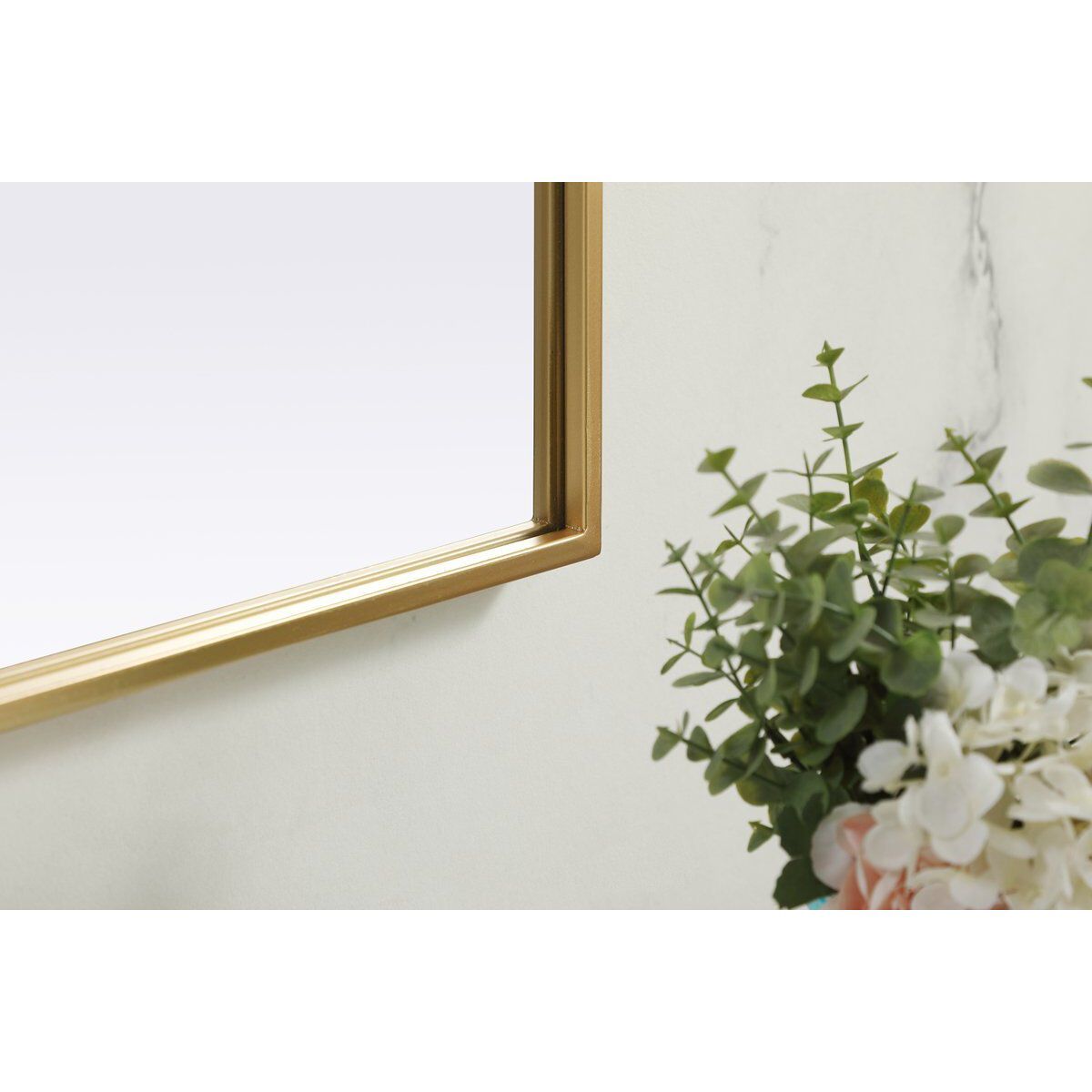 Blaire 40 X 34 inch Brass Mirror