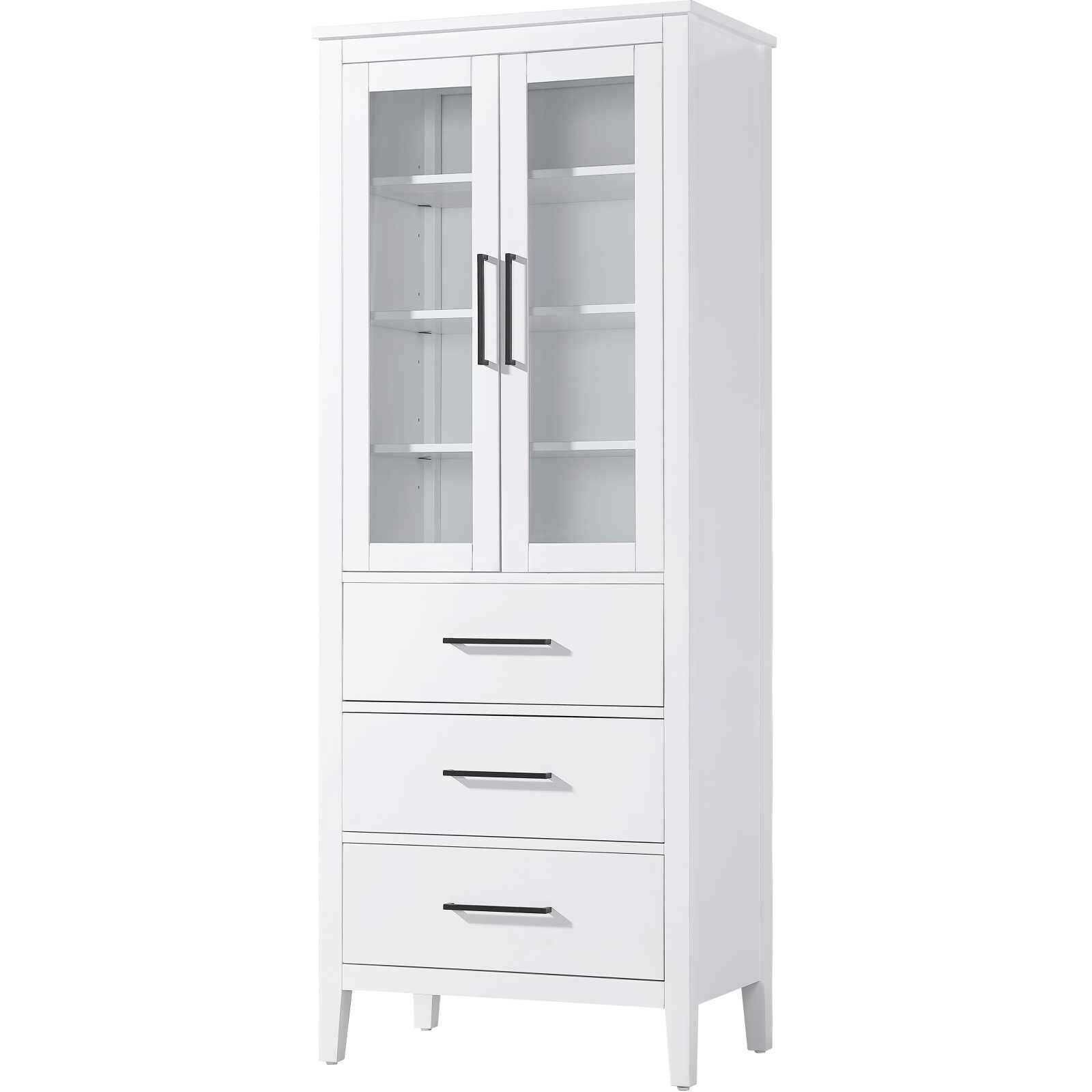 Millie White Bathroom Storage Cabinet