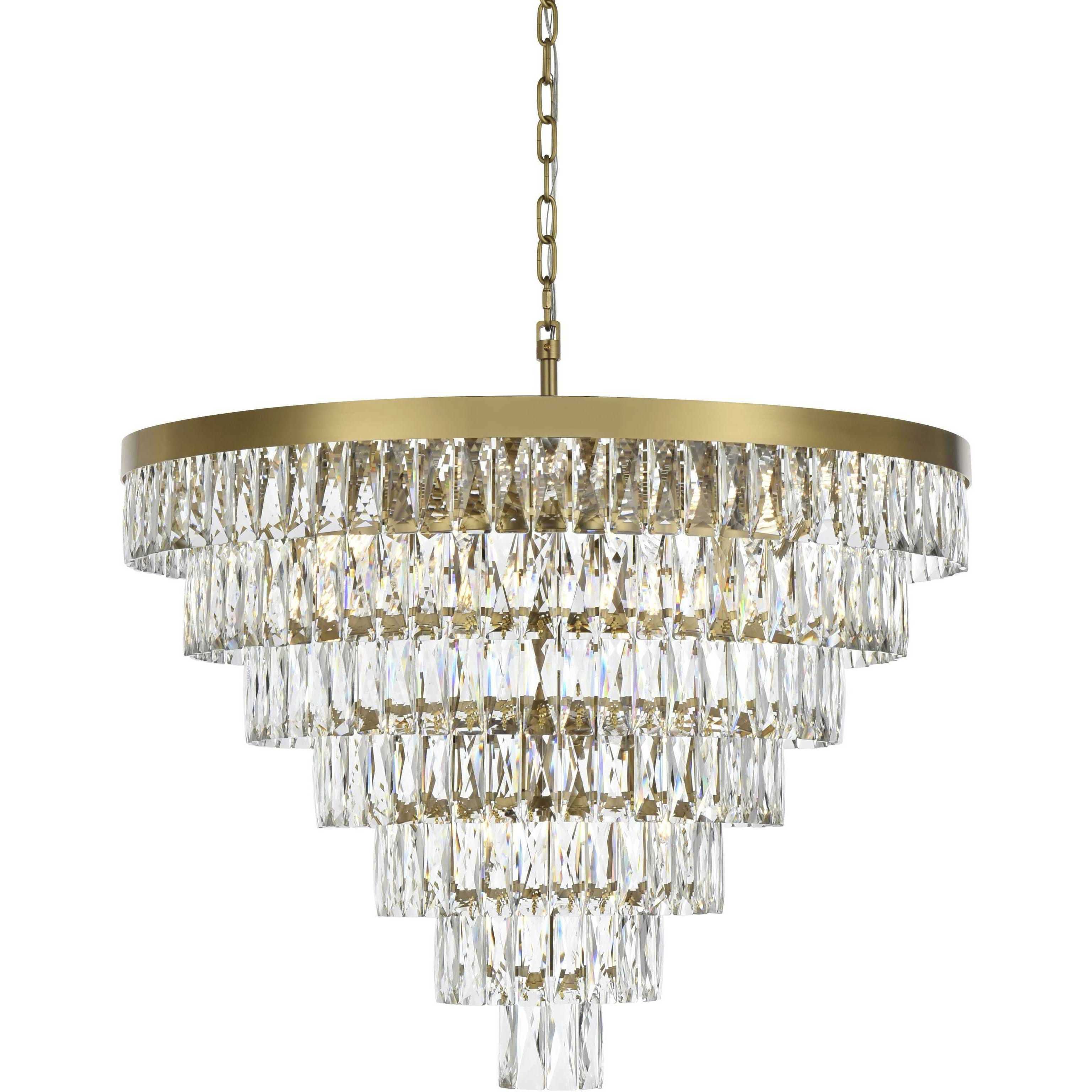 Josephine 25 Light 32 inch Satin Gold Chandelier Ceiling Light
