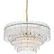 Emilia 6 Light 21 inch Satin Gold Pendant Ceiling Light
