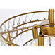 Mila 5 Light 18 inch Brass Flush Mount Ceiling Light