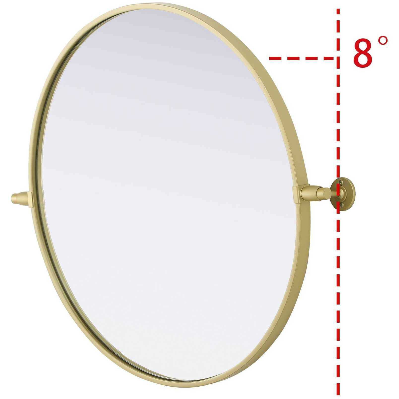 Amoura 24 X 24 inch Brass Mirror