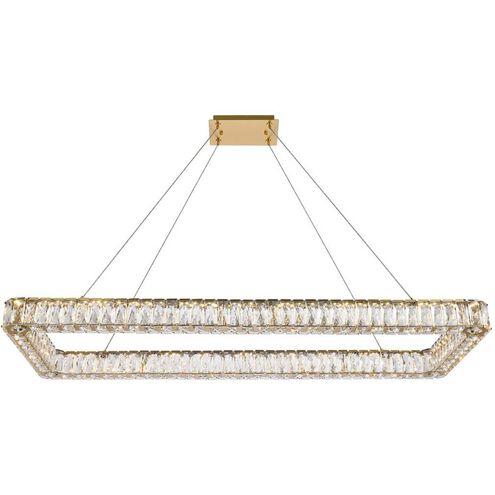 Monroe 1 Light 50 inch Gold Pendant Ceiling Light