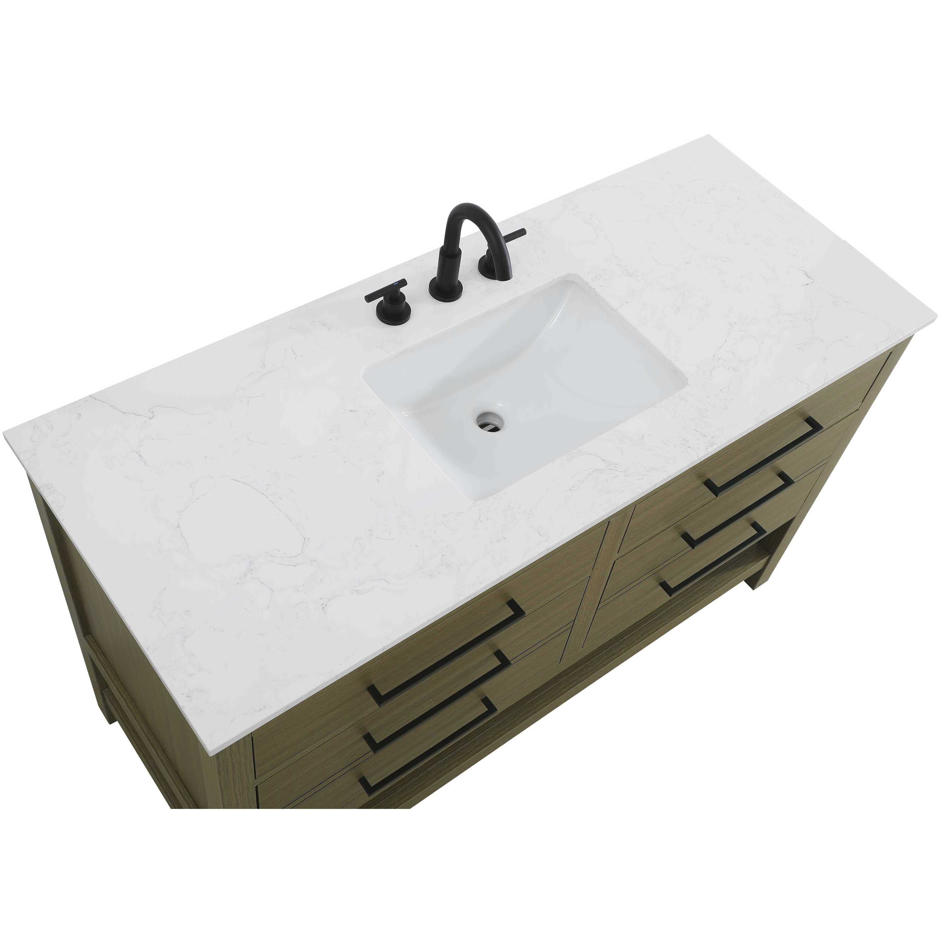 Karson 54 X 34 inch Chestnut Brown Bathroom Vanity Cabinet in 1