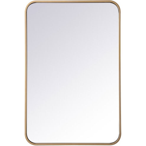 Evermore 30 X 20 inch Brass Mirror