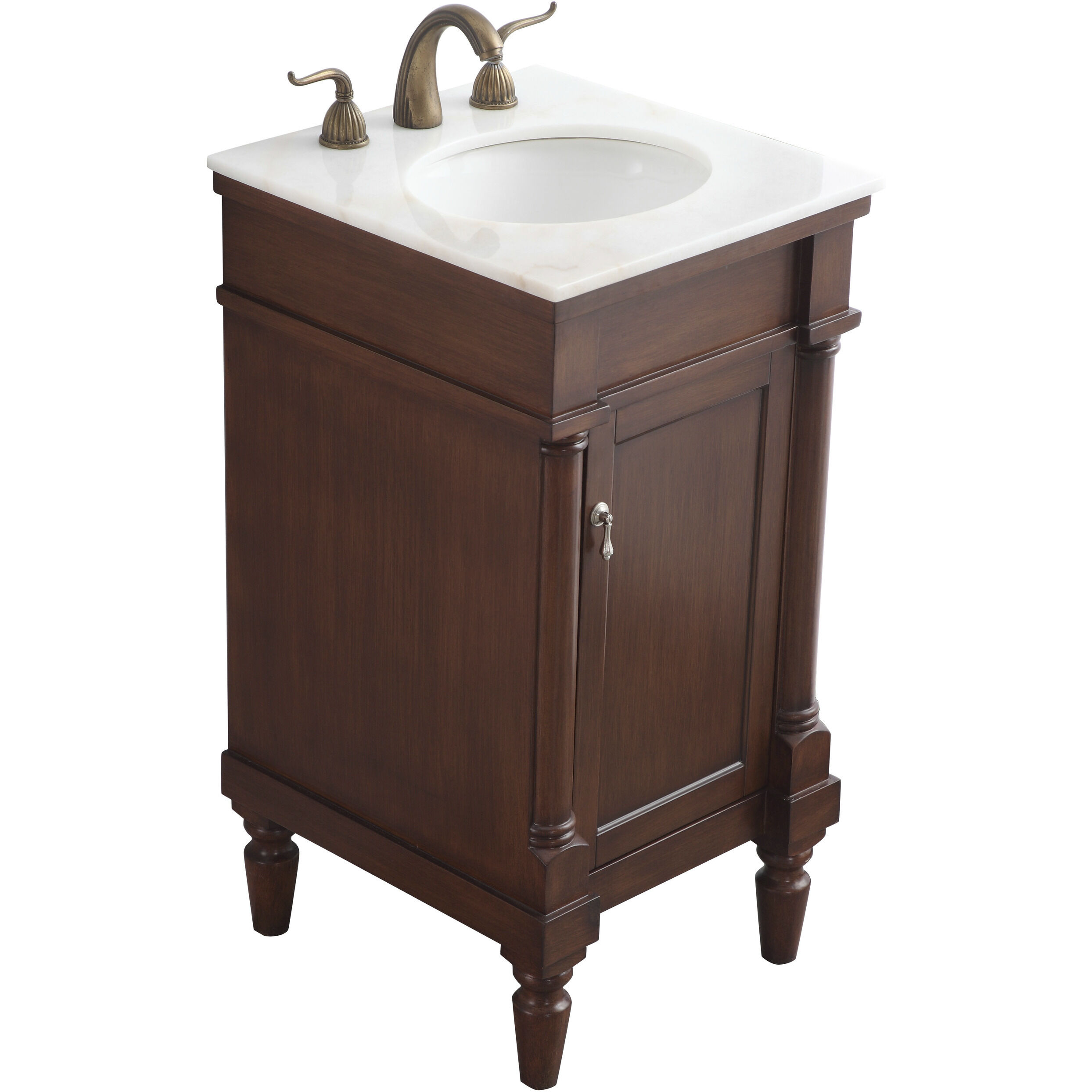 Lexington 19 X 18 X 35 inch Walnut Vanity Sink Set 
