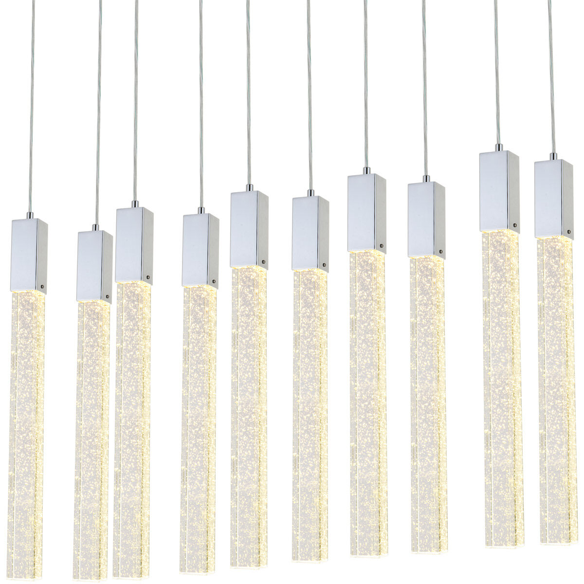 Weston 10 Light 42 inch Chrome Pendant Ceiling Light