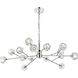 Graham 15 Light 42 inch Chrome Pendant Ceiling Light