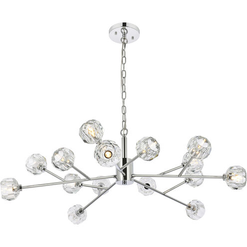 Graham 15 Light 42 inch Chrome Pendant Ceiling Light