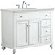 Otto 42 X 21 X 35 inch Antique White Vanity Sink Set