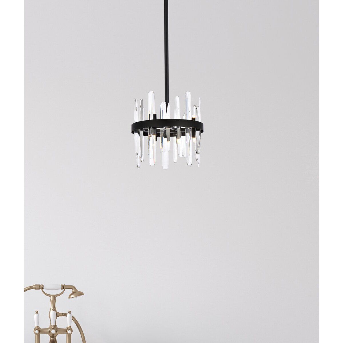 Serena 6 Light 12 inch Black Pendant Ceiling Light